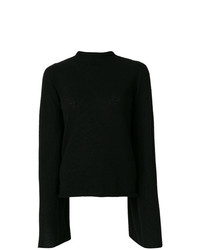 Женский черный свитер с круглым вырезом от Ursula Conzen
