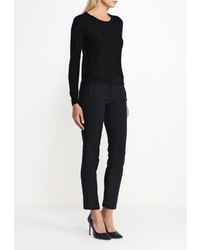 Женский черный свитер с круглым вырезом от Uttam Boutique