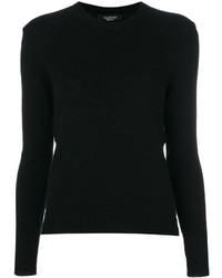 Женский черный свитер с круглым вырезом от Valentino
