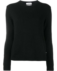 Женский черный свитер с круглым вырезом от Valentino