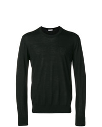 Мужской черный свитер с круглым вырезом от Versace Collection