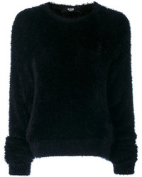 Женский черный свитер с круглым вырезом от Versus