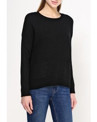 Женский черный свитер с круглым вырезом от Vila