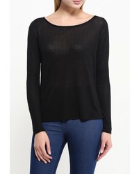 Женский черный свитер с круглым вырезом от Vila