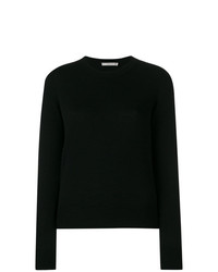 Женский черный свитер с круглым вырезом от Vince