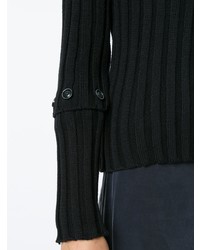 Женский черный свитер с круглым вырезом от Uma Raquel Davidowicz