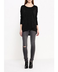 Женский черный свитер с круглым вырезом от Wallis