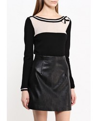 Женский черный свитер с круглым вырезом от Wallis