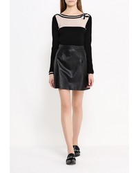 Женский черный свитер с круглым вырезом от Wallis