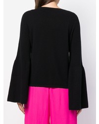 Женский черный свитер с круглым вырезом от Blugirl