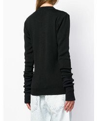 Женский черный свитер с круглым вырезом от Y/Project