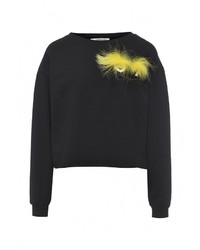 Женский черный свитер с круглым вырезом от Zeza