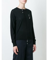 Женский черный свитер с круглым вырезом от Dsquared2