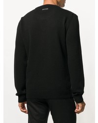 Мужской черный свитер с круглым вырезом от Les Hommes