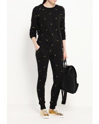 Женский черный свитер с круглым вырезом от Zoe Karssen