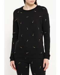 Женский черный свитер с круглым вырезом от Zoe Karssen