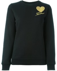 Женский черный свитер с пайетками от Love Moschino