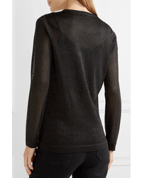 Женский черный свитер с принтом от Bella Freud