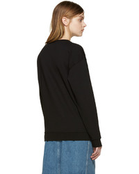 Женский черный свитер с принтом от MCQ