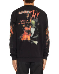 Мужской черный свитер с принтом от Givenchy