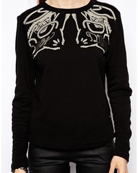 Женский черный свитер с принтом от G Star