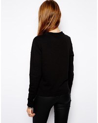 Женский черный свитер с принтом от G Star