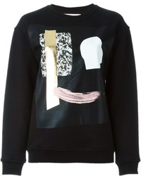 Женский черный свитер с принтом от McQ by Alexander McQueen