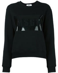 Женский черный свитер с принтом от MSGM