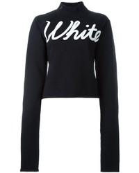 Женский черный свитер с принтом от Off-White