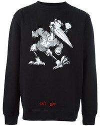 Мужской черный свитер с принтом от Off-White