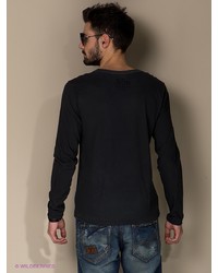 Мужской черный свитер с принтом от Rude Riders