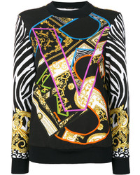 Женский черный свитер с принтом от Versace
