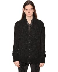Черный свитер с узором "в ёлочку"