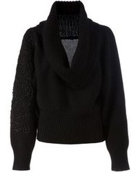 Женский черный свитер с хомутом от Sharon Wauchob