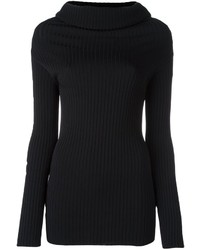 Женский черный свитер с хомутом от Valentino