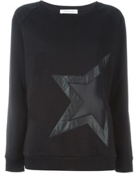 Женский черный свитер со звездами от PIERRE BALMAIN