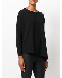 Женский черный свитер от Majestic Filatures