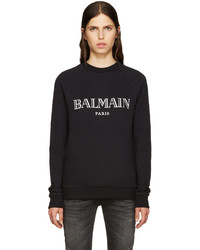 Женский черный свитер от Balmain