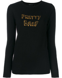 Женский черный свитер от Bella Freud