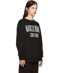 Женский черный свитер от Marcelo Burlon County of Milan