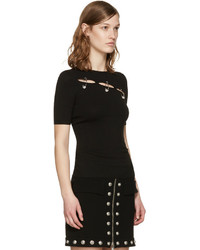 Женский черный свитер от Versus