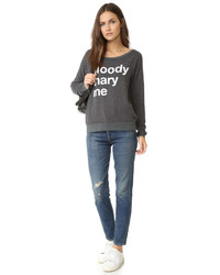 Женский черный свитер от Sol Angeles