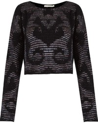 Женский черный свитер от Cecilia Prado