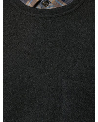 Мужской черный свитер от YMC