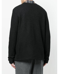 Мужской черный свитер от YMC