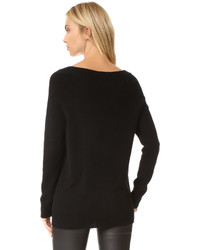 Женский черный свитер от Equipment