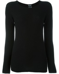 Женский черный свитер от Giorgio Armani