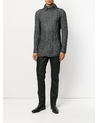 Мужской черный свитер от Rochas