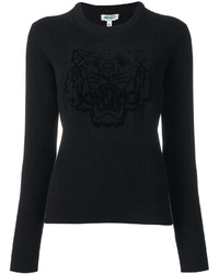 Женский черный свитер от Kenzo