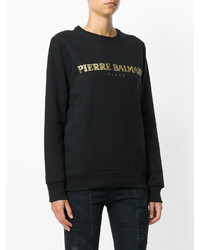 Женский черный свитер от PIERRE BALMAIN